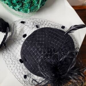 Wool fascinator retro chic hat